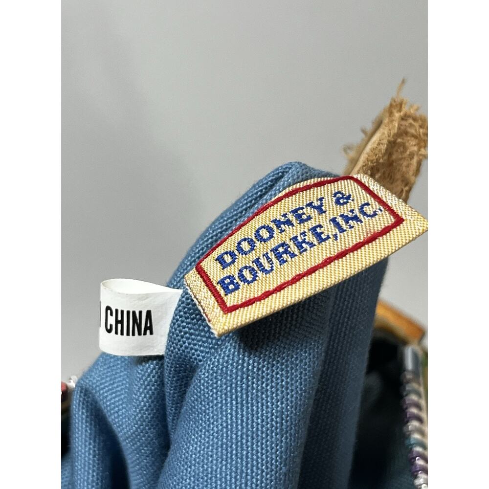 Vintage Dooney & Bourke Multicolor Signature Satchel Rainbow Monogram Print Y2K - Picture 13 of 16